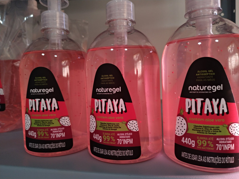 Álcool Gel Hidratante Antisséptico Pitaya - 440g (500ml)